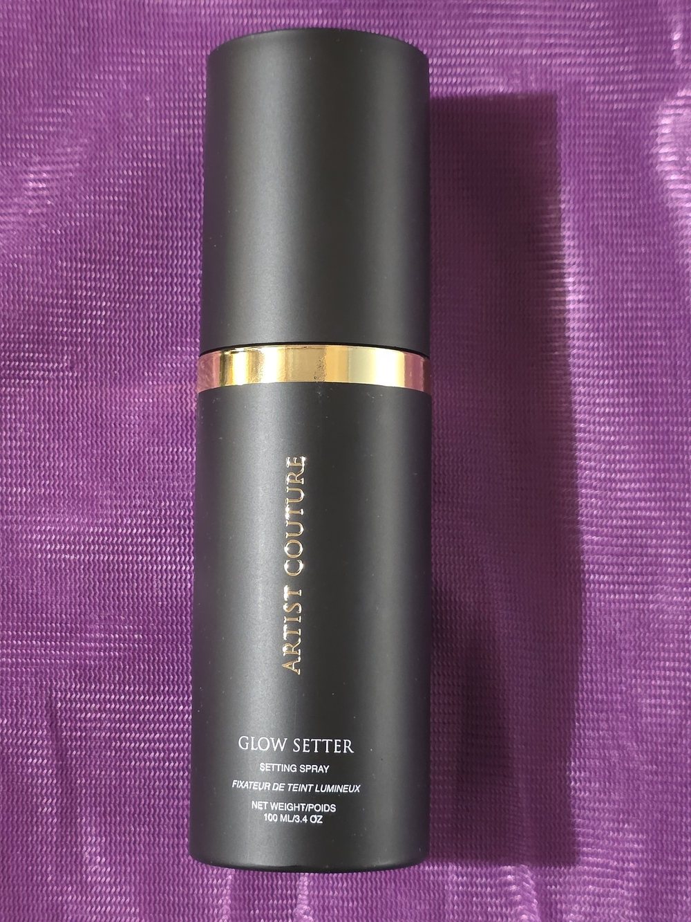 Artist Couture Glow Setter Setting Spray - Black with Gold Accent